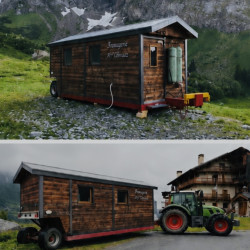 REMORQUE POSE A TERRE - MOBILE - DIRECTIONNELLE - FROMAGERIE - ALIMENAIRE