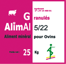 ALIMAL 5/22 OVIN GR 25KG