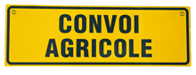 PLAQUE CONVOI AGRICOLE 2 FACES