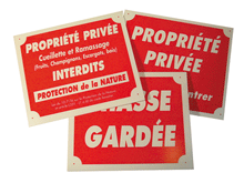 PANCARTE SIGNALISATION ALU