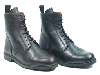 BOOTS CUIR NOIR A LACET