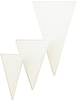 ETIQUETTE TRIANGLE 6X3CM (100)