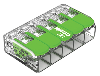 BORNE WAGO 221 5X4MM²