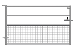 BARRIERE 1/2 GRILLAG&Eacute;E AP 2 M