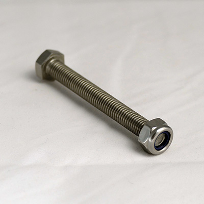 BOULON INOX M8*70 + ECROU FREIN BOULON INOX M8*70 + ECROU FREIN
