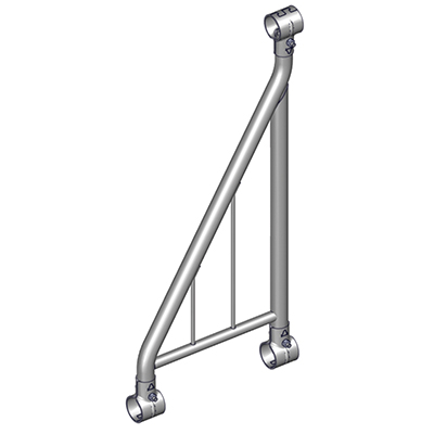 BARRE OBLIQUE Ø 42.4 AVEC ANTI-PASSAGE BARRE OBLIQUE Ø 42.4 AVEC ANTI-PASSAGE