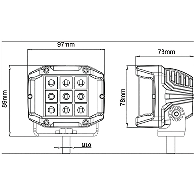 PHARE TRAVAIL LED 30W - photo 4
