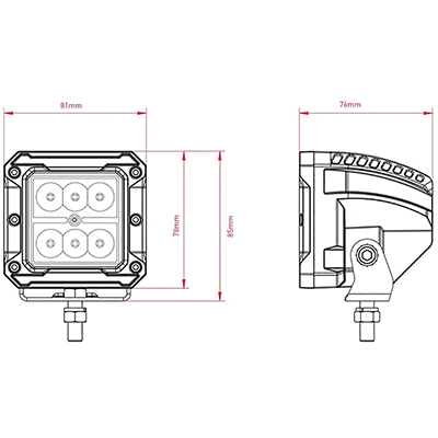 PHARE CARRÉ LED 18W - photo 6
