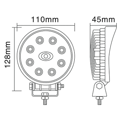 PHARE LED ROND 24 W - photo 3