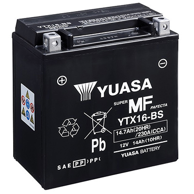 BATTERIE MOTO RENFORCÉE 12V 10AH YTX16BS