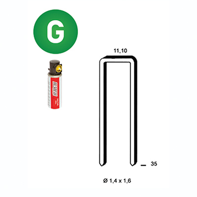 PACK 6000 AGRAFES GALVA Z-40 +2 GAZ - photo 2
