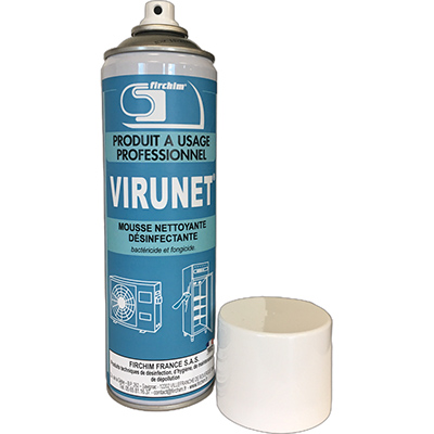 MOUSSE NETTOYANTE DÉSINFECTANTE VIRUNET - 500 ml MOUSSE NETTOYANTE DÉSINFECTANTE VIRUNET - 500 ml