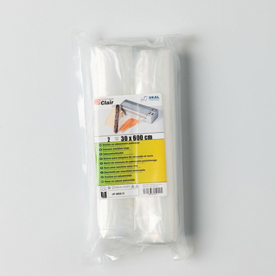 2 ROULEAUX GAUFR&Eacute;S 30x600 POUR APPAREIL DE MISE SOUS VIDE - photo 2