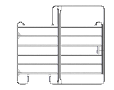 PANEL AP AVEC PORTE -  2m40 