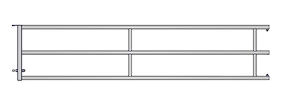 JOURDAIN ARRIERE DE BARRIERE EX3 MILKY 3.50m - photo 2