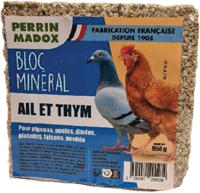 BLOC MINERAL AIL ET THYM MADOX