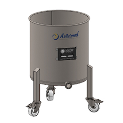 CHAUDRON INOX 100L SUR ROUES