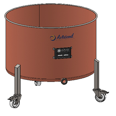 CHAUDRON CUIVRE 300L SUR ROUES