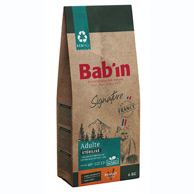 BABIN CHAT STERIL POULET 6KG