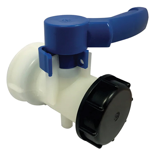 VANNE PLASTIQUE POUR CUVE 1000 L - &Oslash;60