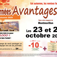 Journées Avantages de Montmorillon (86) les 23 e 24 octobre 2025