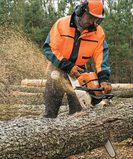 Bûcheronner  en toute sécurité