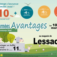 Journées Avantages du magasin de Lessac les 10 et 11 mars