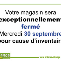 Votre magasin  de MONTMORILLON sera en inventaire le 30 septembre 2026